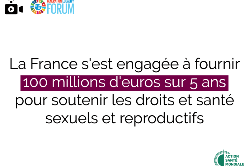 Forum Génération Égalité : un petit pas en avant pour les droits et la santé sexuels et reproductifs