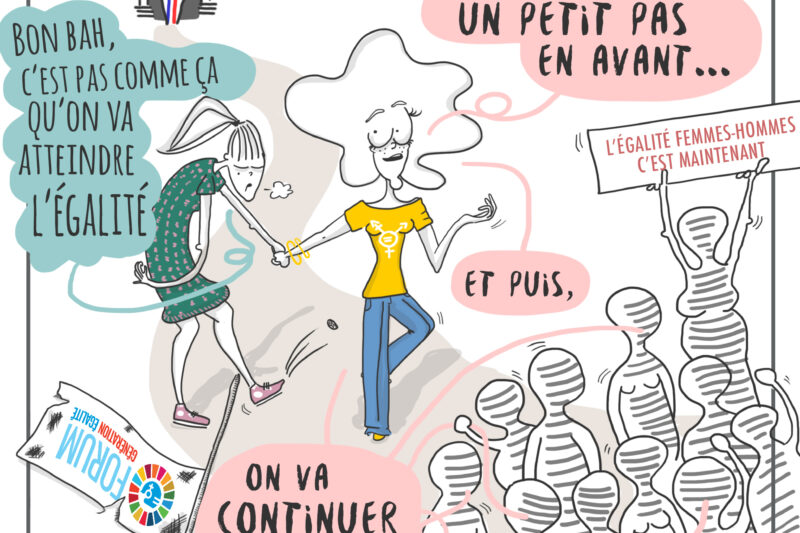 En dessin : un petit en avant pour les droits et la santé sexuels et reproductifs des femmes