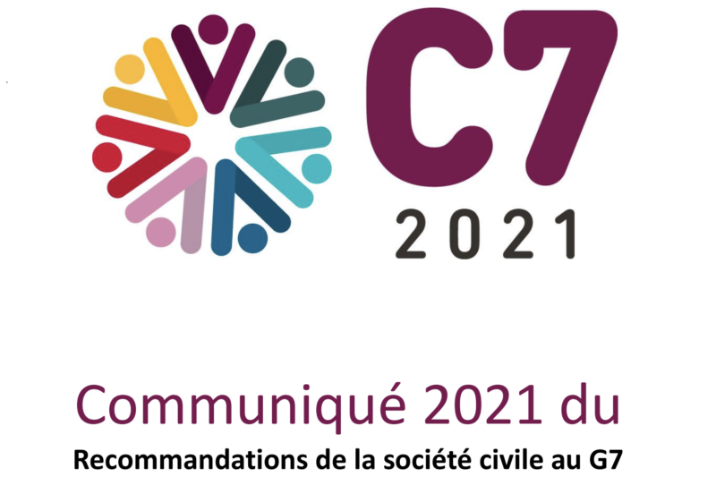 Communiqué – Recommandations de la société civile au G7