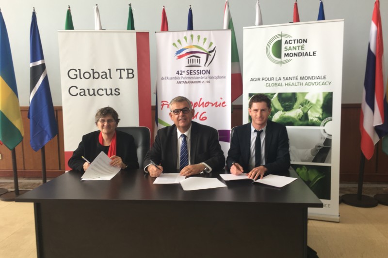 Le partenariat onusien Halte à la tuberculose et l’ONG Action Santé Mondiale s’associent à l’Assemblée parlementaire de la Francophonie pour lutter contre la tuberculose